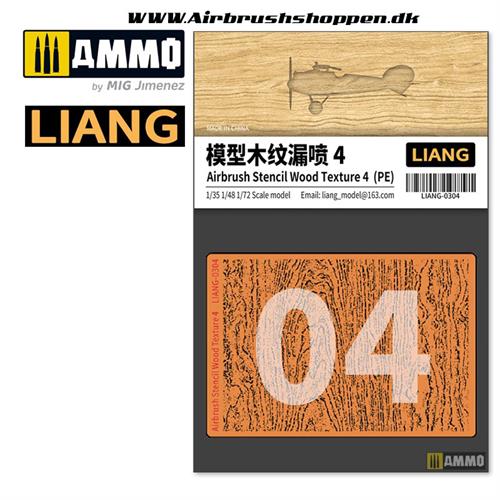 LIANG-0304  Airbrush Stencil Wood Texture 4